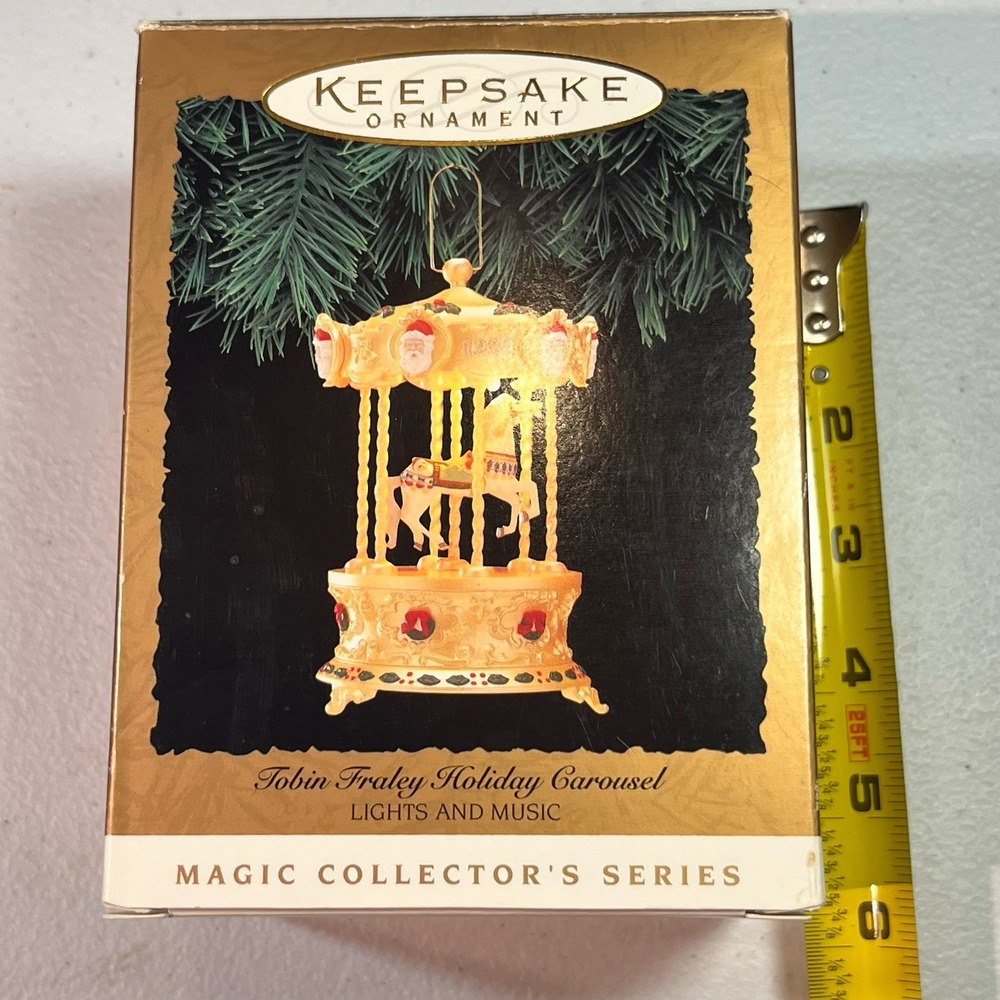 1994 Hallmark Keepsake XMas Ornament‎ "Tobin Fraley Holiday Carousel" - In Box